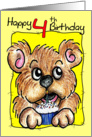 Birthday Bear 4th card