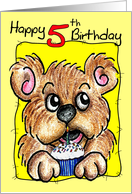 Birthday Bear 5th card