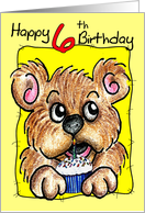 Birthday Bear 6th card