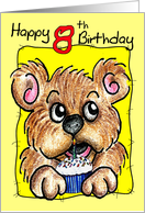 Birthday Bear 8th card