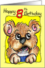 Birthday Bear 8th card