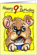 Birthday Bear 9th card