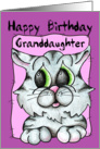 Happy Birthday Kitty-Granddaughter card