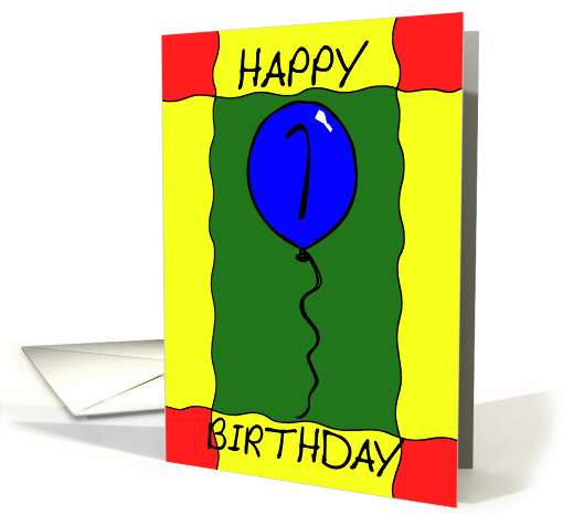 Birthday Balloon card (140606)