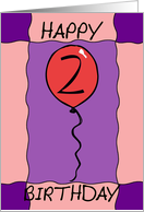 Birthday Balloon card