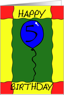 Birthday Balloon card
