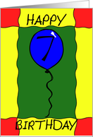 Birthday Balloon card