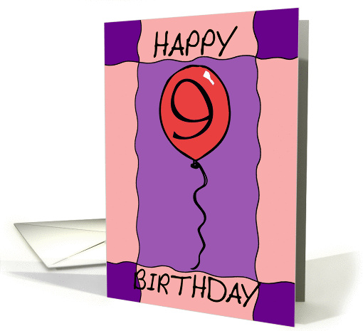 Birthday Balloon card (141073)