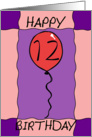 Birthday Balloon card