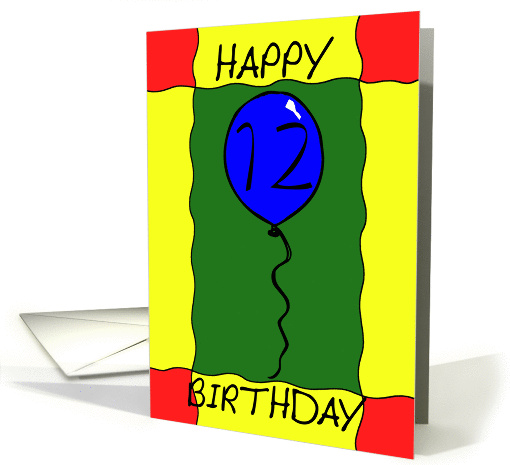Birthday Balloon card (141400)