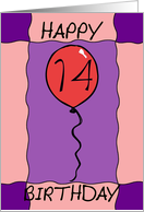 Birthday Balloon card