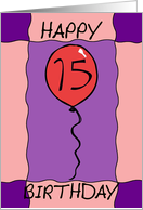 Birthday Balloon card