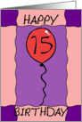 Birthday Balloon card