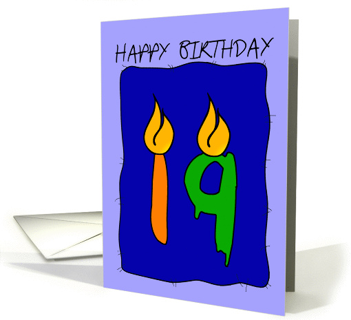 Birthday Candles card (141444)