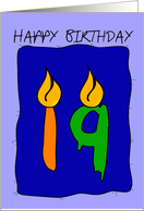 Birthday Candles card