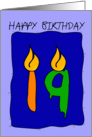 Birthday Candles card