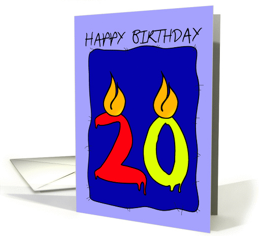 Birthday Candles card (141446)