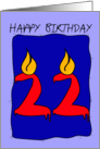 Birthday Candles card