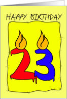 Birthday Candles card