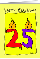 Birthday Candles card