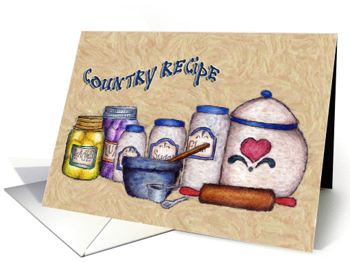 Country Recipe card (254459)