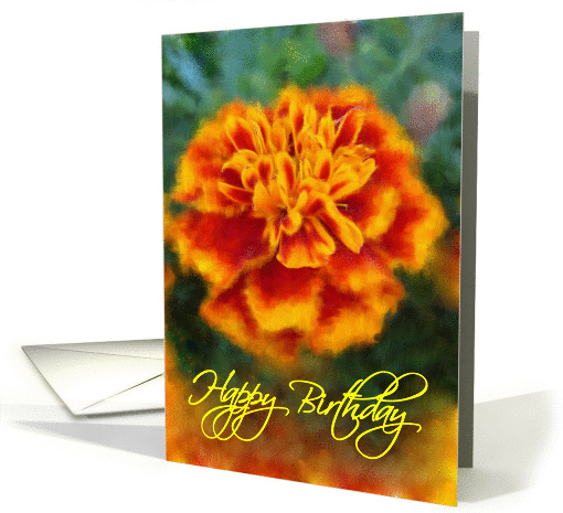 Marigold Birthday card (254639)