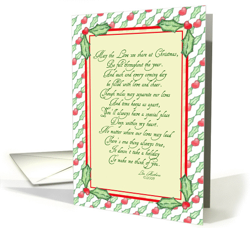 Holly Christmas card (254747)