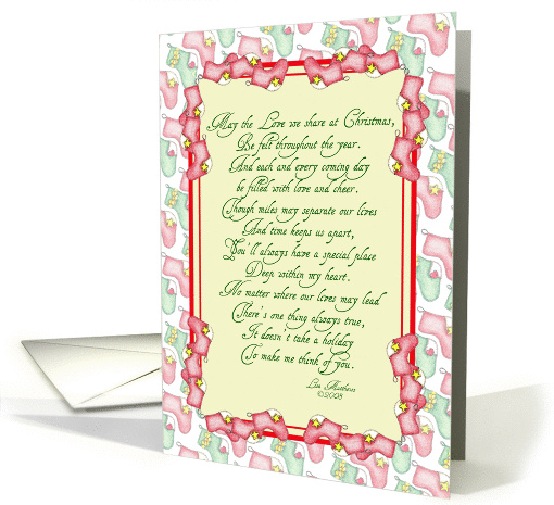 Christmas Stockings card (254801)
