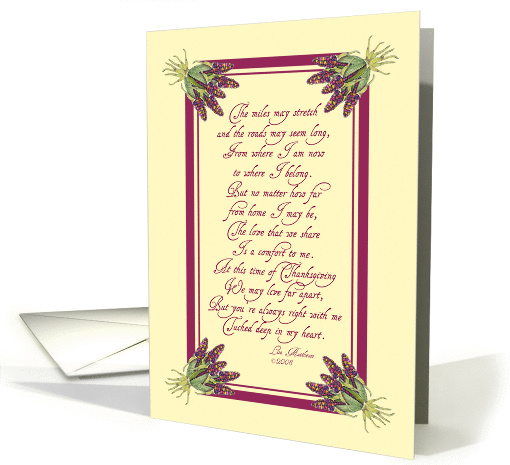 Thanksgiving Indian Corn card (255075)