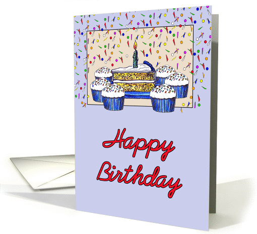 Cupcake Birthday card (255292)