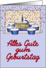 Cupcake Birthday-German card