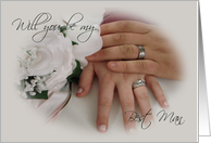Rings-be my Best Man card