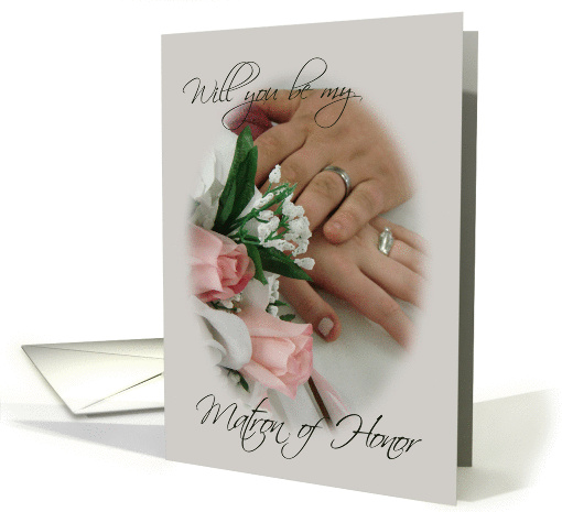 Rings-be my Matron of Honor card (256331)