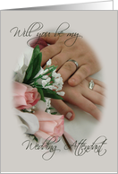 Rings-be my Wedding Attendant card