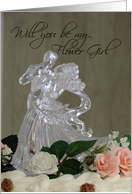 Topper-be my Flower Girl card