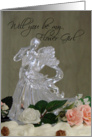 Topper-be my Flower Girl card