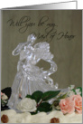 Topper-be my Maid of Honor card