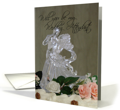 Topper-be my Wedding Attendant card (256361)
