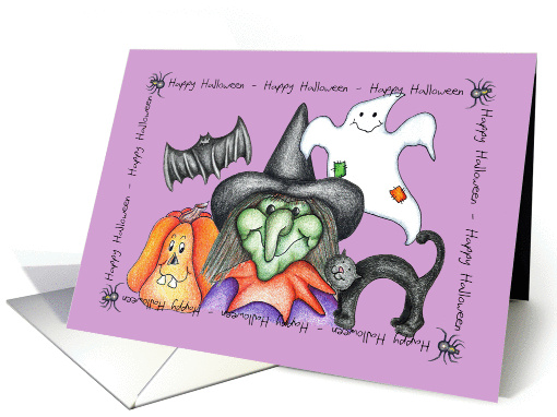 Halloween Characters card (257679)