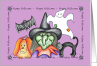 Halloween Characters card