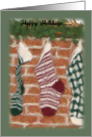 Happy Holidays Stockings card