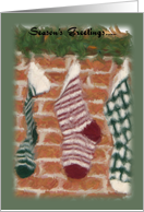 Season’s Greetings Stockings card