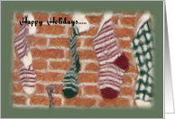 Happy Holidays Stocking 2 card