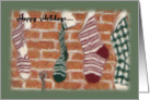 Happy Holidays Stocking 2 card