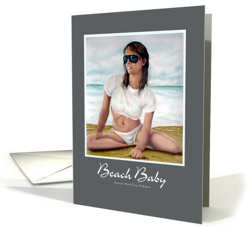 Beach Baby card (144215)