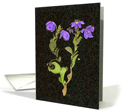 Fan flower card (139599)