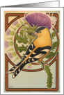 The Goldfinch and Thistle - Art Card