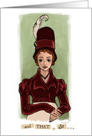 Jane Austen card