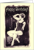 Vintage Bather - birthday card