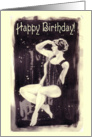 Vintage Bather - birthday card